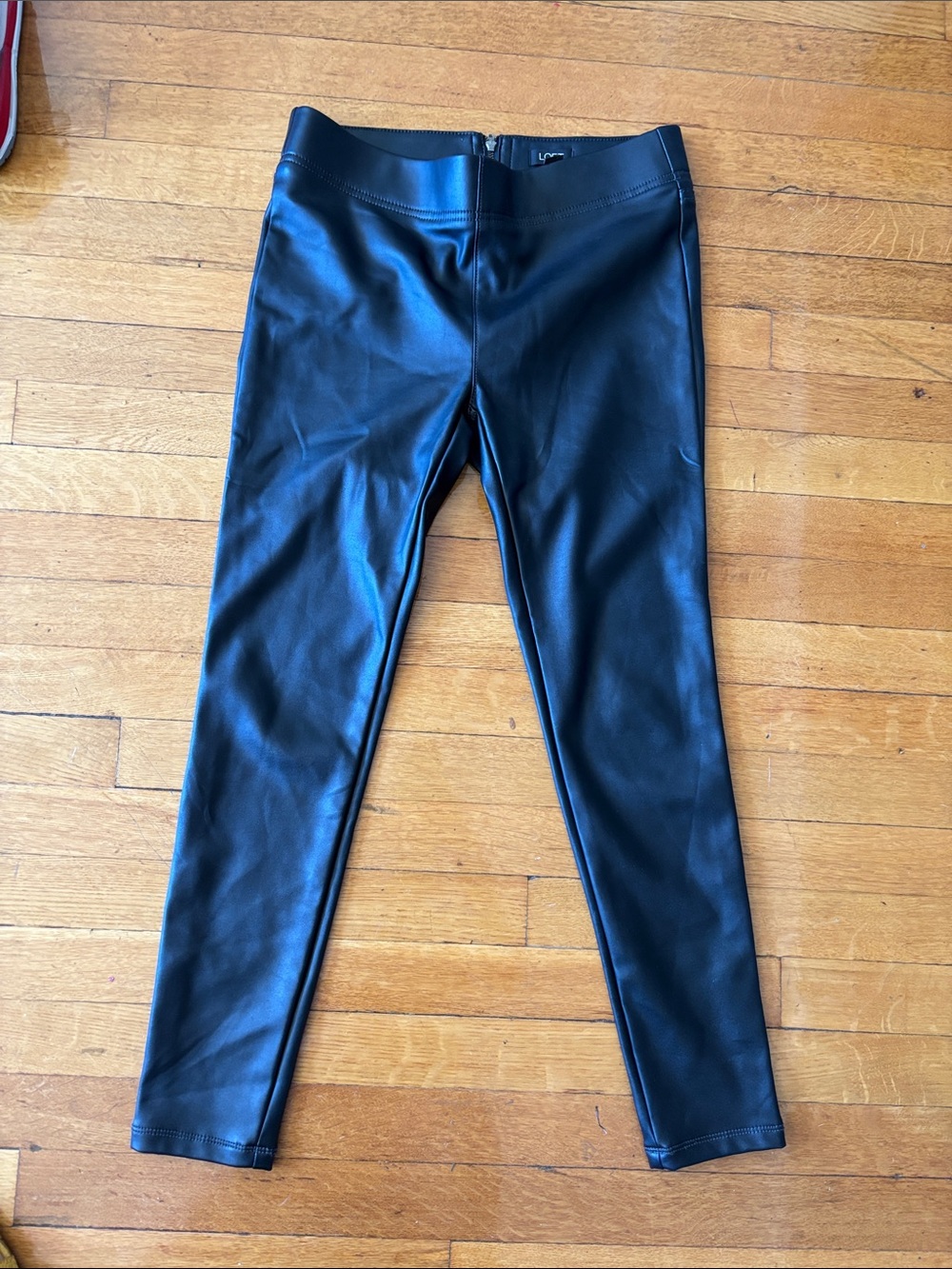 LOFT Black Faux Leather Leggings